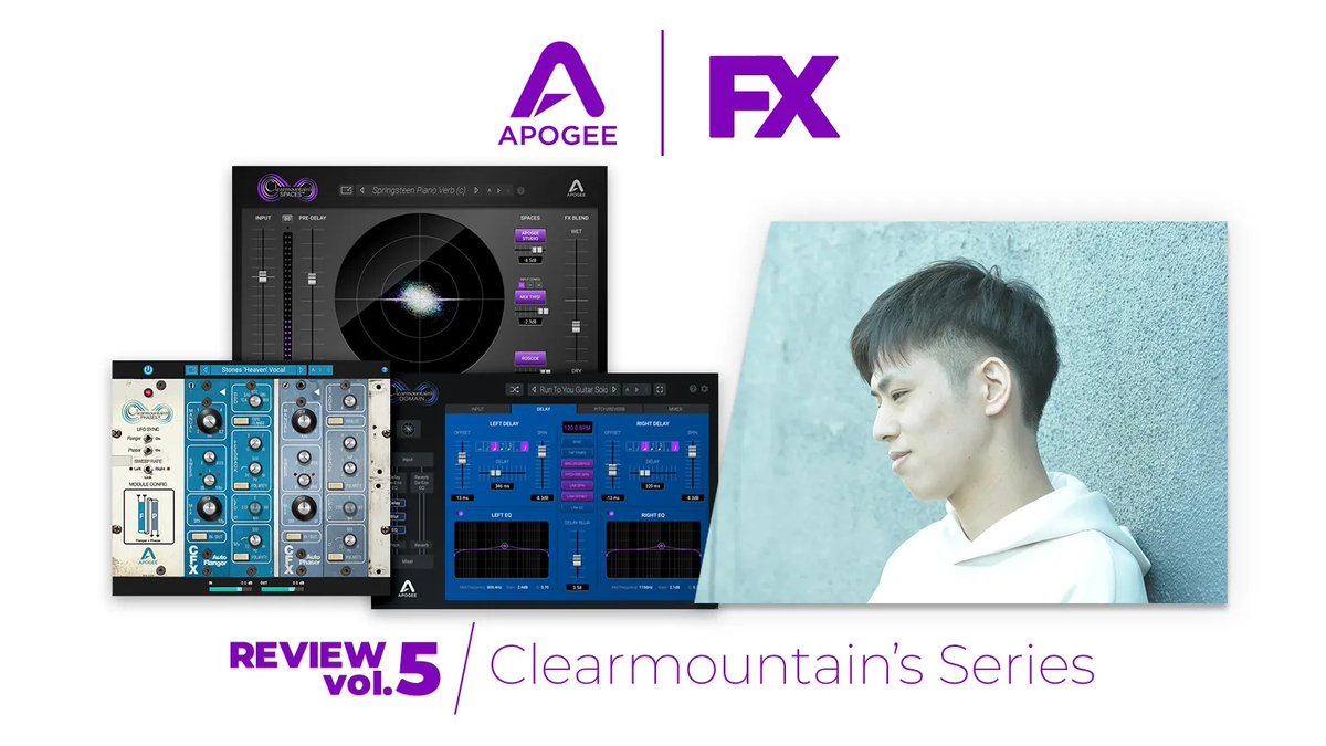 【Apogee FX 紹介記事企画 第5弾『Clearmountain’s Series編』公開】
音楽クリエイターSorato氏による解説連載！今回のテーマは、Bob Clearmountainの実際のワークフローを再現した『Clearmountain’s Series』です。プロ視点のリアルな活用法が満載です。
<a href="/BeatsBySorato/">Sorato</a>
minet.jp/contents/artic…