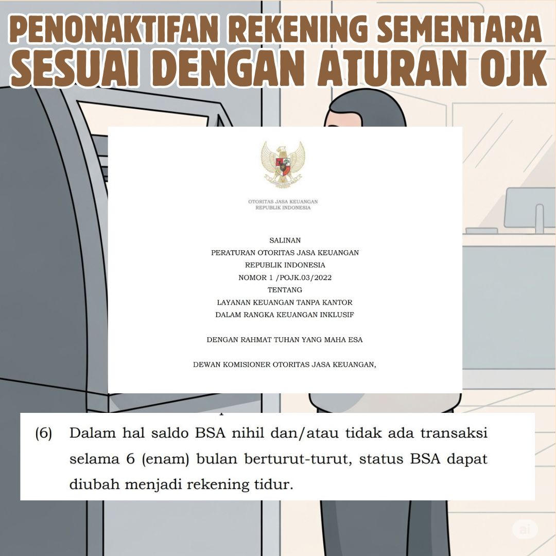 han50001's tweet photo. Jika dalam 6 bulan berturut-turut transaksi status BSA dapat diubah menjadi rekening tidur untuk menghindari Penyalahgunaan Rekening. https://t.co/0k7ibPUzDS