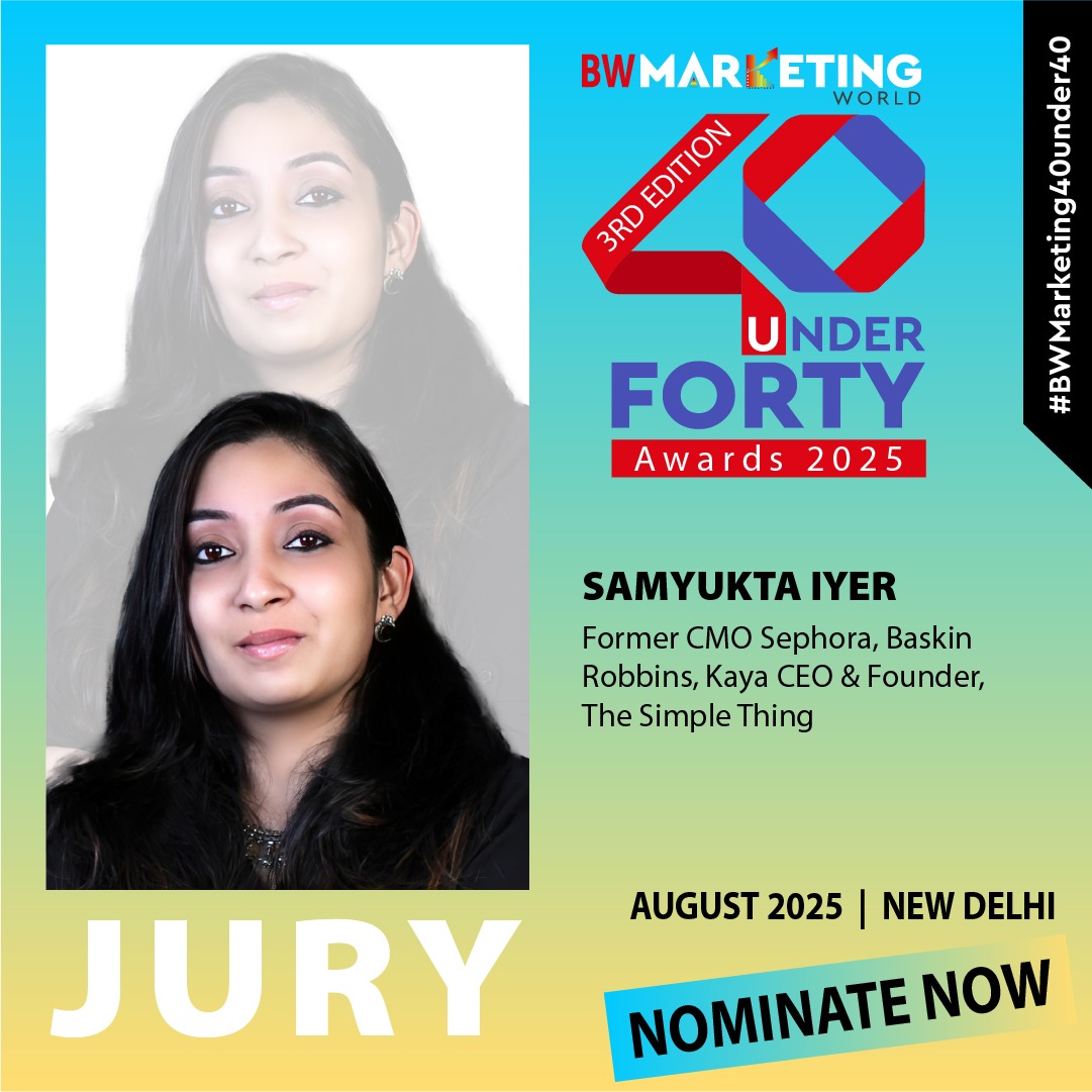 BW Businessworld (@bwbusinessworld) on Twitter photo Nominate Now: bwevents.co.in/marketingworldโฆ
We are honored to have Samyukta Iyer, Former CMO <a href="/Sephora/">Sephora</a>, <a href="/BaskinRobbins/">Baskin-Robbins</a>, Kaya CEO & Founder, The Simple Thing as an eminent jury member for the ๐ฏ๐ฟ๐ฑ ๐๐ฑ๐ถ๐๐ถ๐ผ๐ป ๐ผ๐ณ ๐๐ช ๐ ๐ฎ๐ฟ๐ธ๐ฒ๐๐ถ๐ป๐ด ๐๐ผ๐ฟ๐น๐ฑ ๐ฐ๐ฌ ๐จ๐ป๐ฑ๐ฒ๐ฟ ๐ฐ๐ฌ ๐๐๐ฎ๐ฟ๐ฑ๐ Nominate Now: bwevents.co.in/marketingworldโฆ
We are honored to have Samyukta Iyer, Former CMO <a href="/Sephora/">Sephora</a>, <a href="/BaskinRobbins/">Baskin-Robbins</a>, Kaya CEO & Founder, The Simple Thing as an eminent jury member for the ๐ฏ๐ฟ๐ฑ ๐๐ฑ๐ถ๐๐ถ๐ผ๐ป ๐ผ๐ณ ๐๐ช ๐ ๐ฎ๐ฟ๐ธ๐ฒ๐๐ถ๐ป๐ด ๐๐ผ๐ฟ๐น๐ฑ ๐ฐ๐ฌ ๐จ๐ป๐ฑ๐ฒ๐ฟ ๐ฐ๐ฌ ๐๐๐ฎ๐ฟ๐ฑ๐