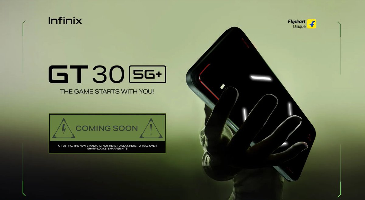 Infinix GT 30 5G will be launching in India, next month. 

The GT 30 Pro is a solid gaming phone under ₹25k. Let's see what the affordable GT 30 5G will bring to the table.