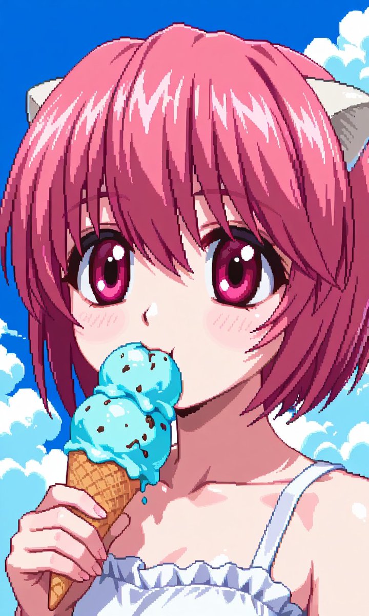 rAInbowMoeBeam's tweet photo. Nanaaaa 🍦
#NanaElfinLied #ElfinLiedNana #AIAnimeArt #AIPixelArt #AIイラスト #像素艺术 #画像生成AI #ドット絵 #ElfiinLied #2000sAnime https://t.co/7IAsNbG6az