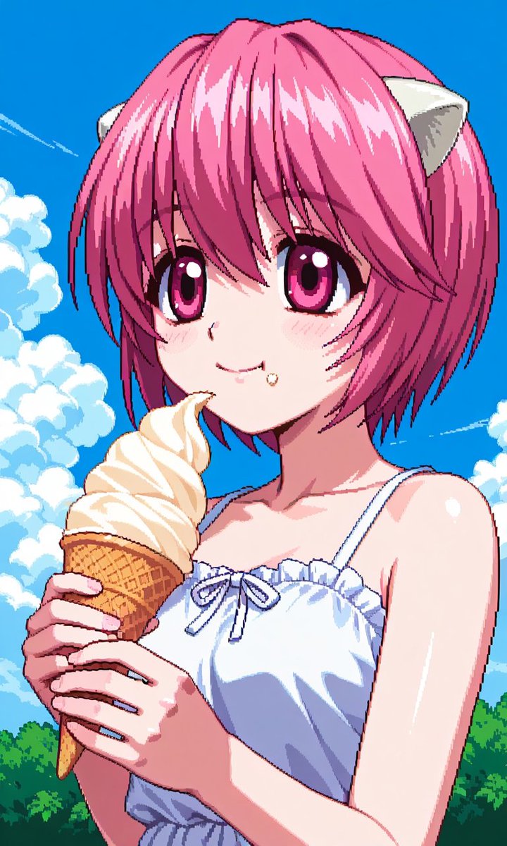 rAInbowMoeBeam's tweet photo. Nanaaaa 🍦
#NanaElfinLied #ElfinLiedNana #AIAnimeArt #AIPixelArt #AIイラスト #像素艺术 #画像生成AI #ドット絵 #ElfiinLied #2000sAnime https://t.co/7IAsNbG6az