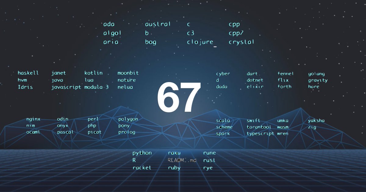 we now have over 67 languages that work out of the box w/nanos - the rosetta stone of unikernels