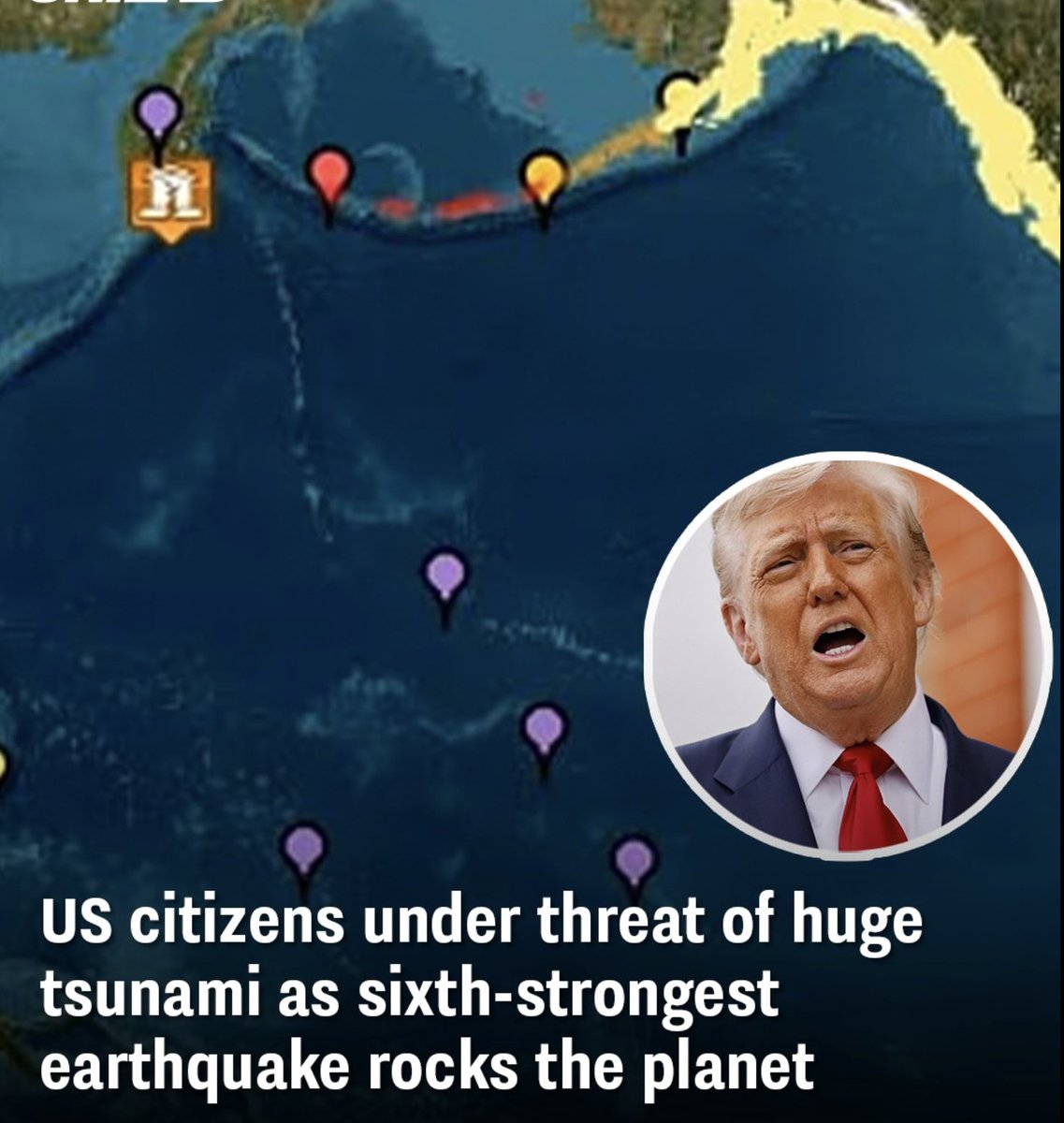 ALERT : THIS QUAKE WASN’T NATURAL! We issued and warned you 1 year ago. That is right. LCB

8.8 Russia Earthquake is more man made, and Using Advanced Geo-Weapons. The Tsunami alerts went out late. Trump has a chance to warn you all on X and all social media channels before