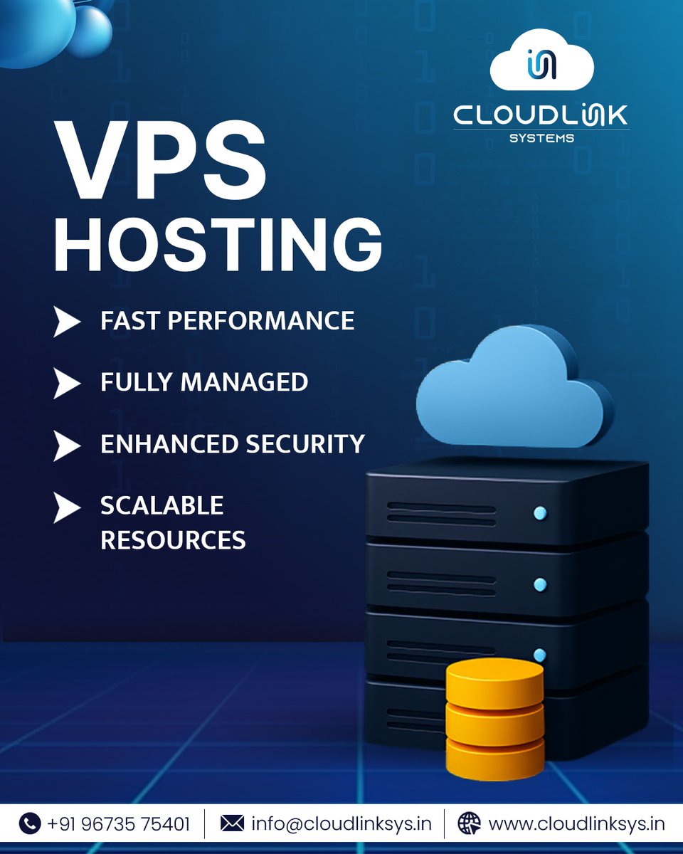 cloudlink_sys's tweet image. Unlock high-performance hosting with scalable resources, enhanced security and full management—so you can focus solely on growth. 🌐🚀

 #CloudHosting #VPS #FastPerformance #TechBusiness #DigitalInnovation