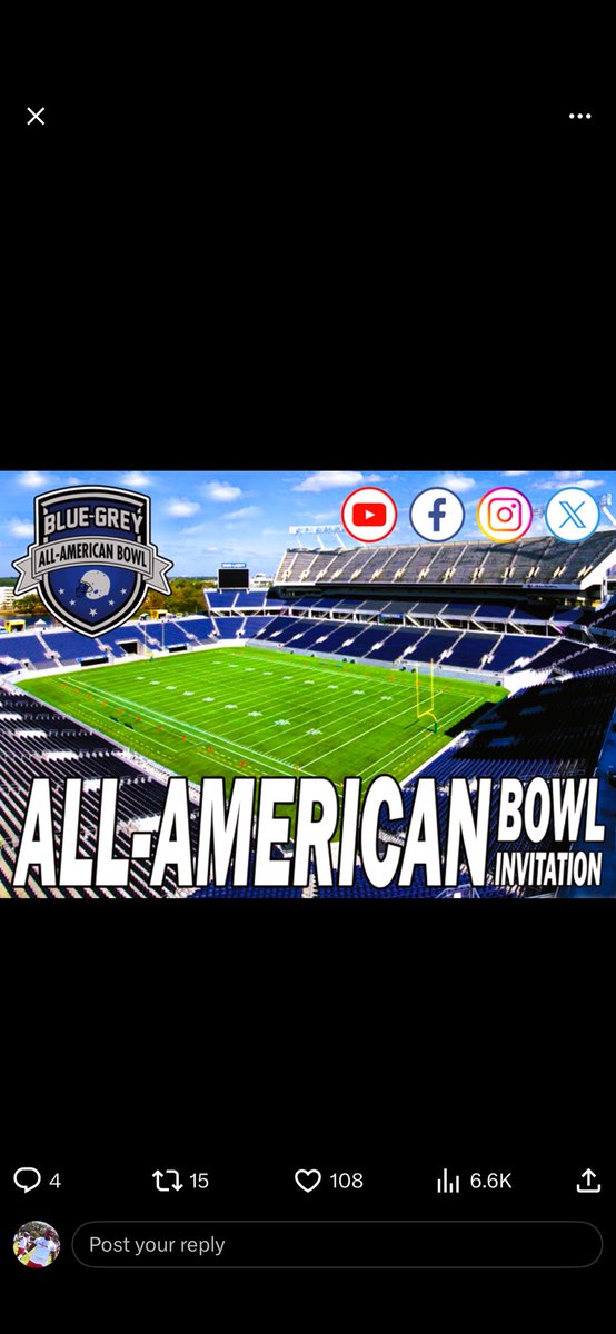 Jevon carter (@jevon_carter2x) on Twitter photo #agtg for the invite to to the blue-grey all-American bowl
<a href="/BlueGreyFB/">Blue-Grey All-American Bowl</a>
<a href="/3DHarris/">D. Harris</a>
<a href="/EastNash_FB/">East Nashville HS FB</a>
<a href="/CSmithScout/">Chris Smith</a> #agtg for the invite to to the blue-grey all-American bowl
<a href="/BlueGreyFB/">Blue-Grey All-American Bowl</a>
<a href="/3DHarris/">D. Harris</a>
<a href="/EastNash_FB/">East Nashville HS FB</a>
<a href="/CSmithScout/">Chris Smith</a>