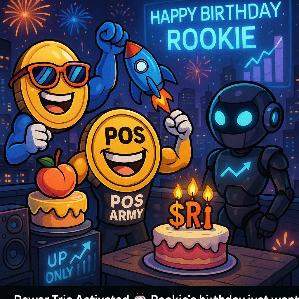 Rookie’s birthday just went intergalactic with $Hiney, $POS, and $STXAI in the building! 

💪 $POS repping the army strong
🤖 $STXAI lighting up with AI power
😎 $Hiney bringing the cool vibes

Let’s toast to more gains, growth, and greatness!
#HappyBirthdayRookie  
<a href="/AhiKeoKeo/">KEO</a>