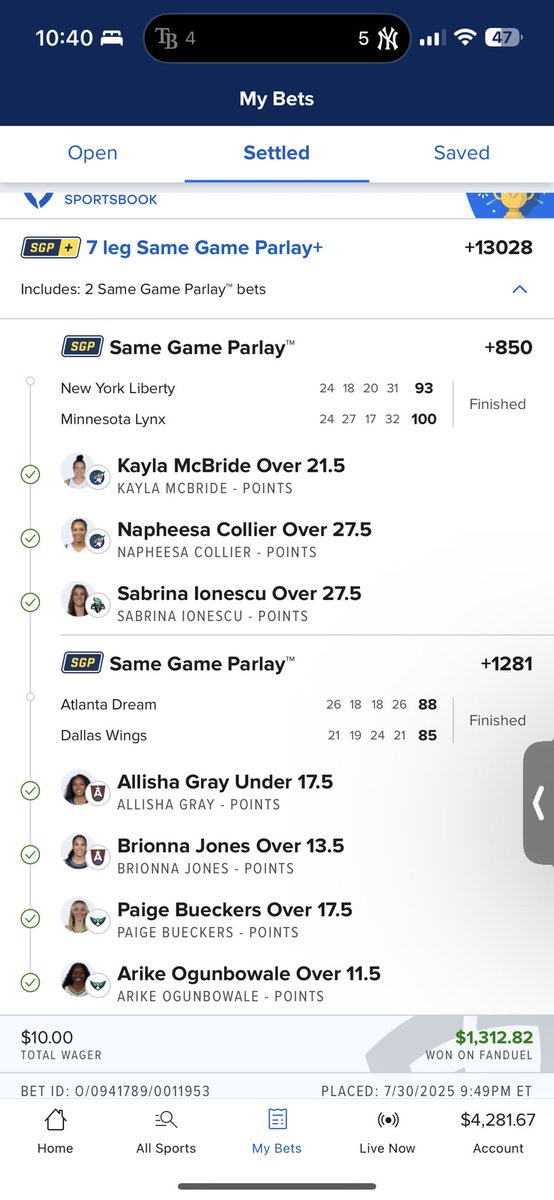 Why are live bets so naturally easy for wnba