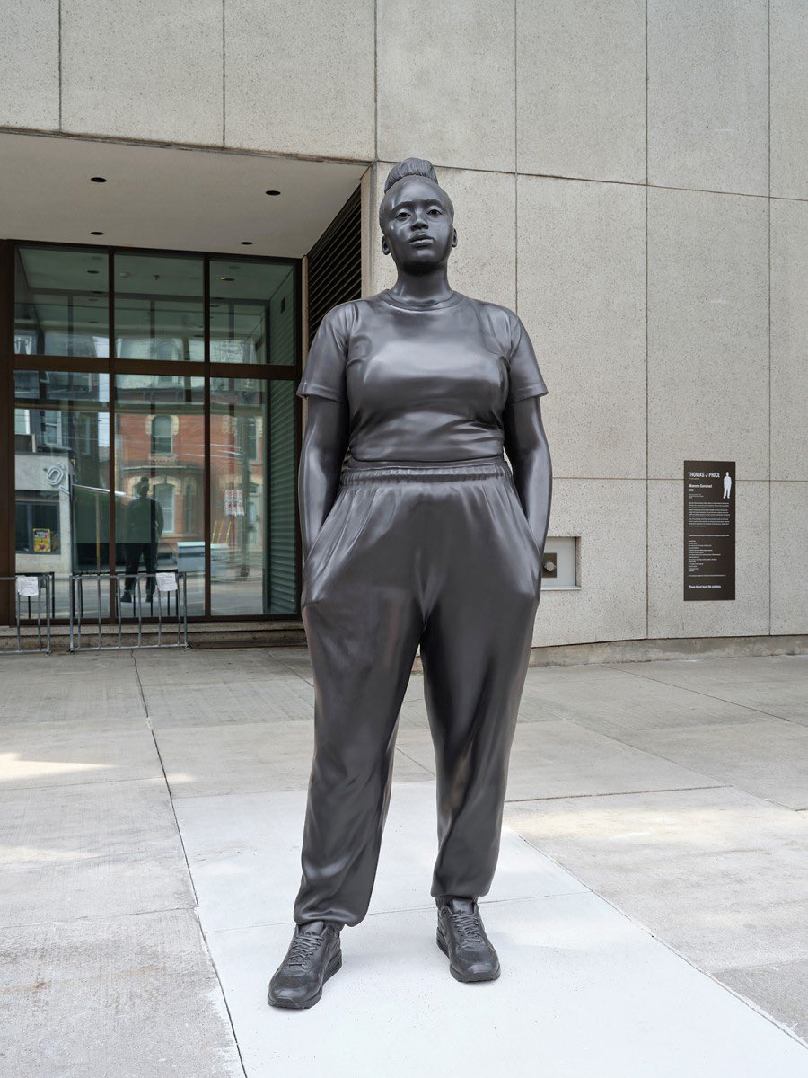 Unveiled today
Art gallery of Ontario
Sir John A McDonald statue is racist but
Statue of fat black chick looking like her 3rd baby daddy is late with the child support, is not
