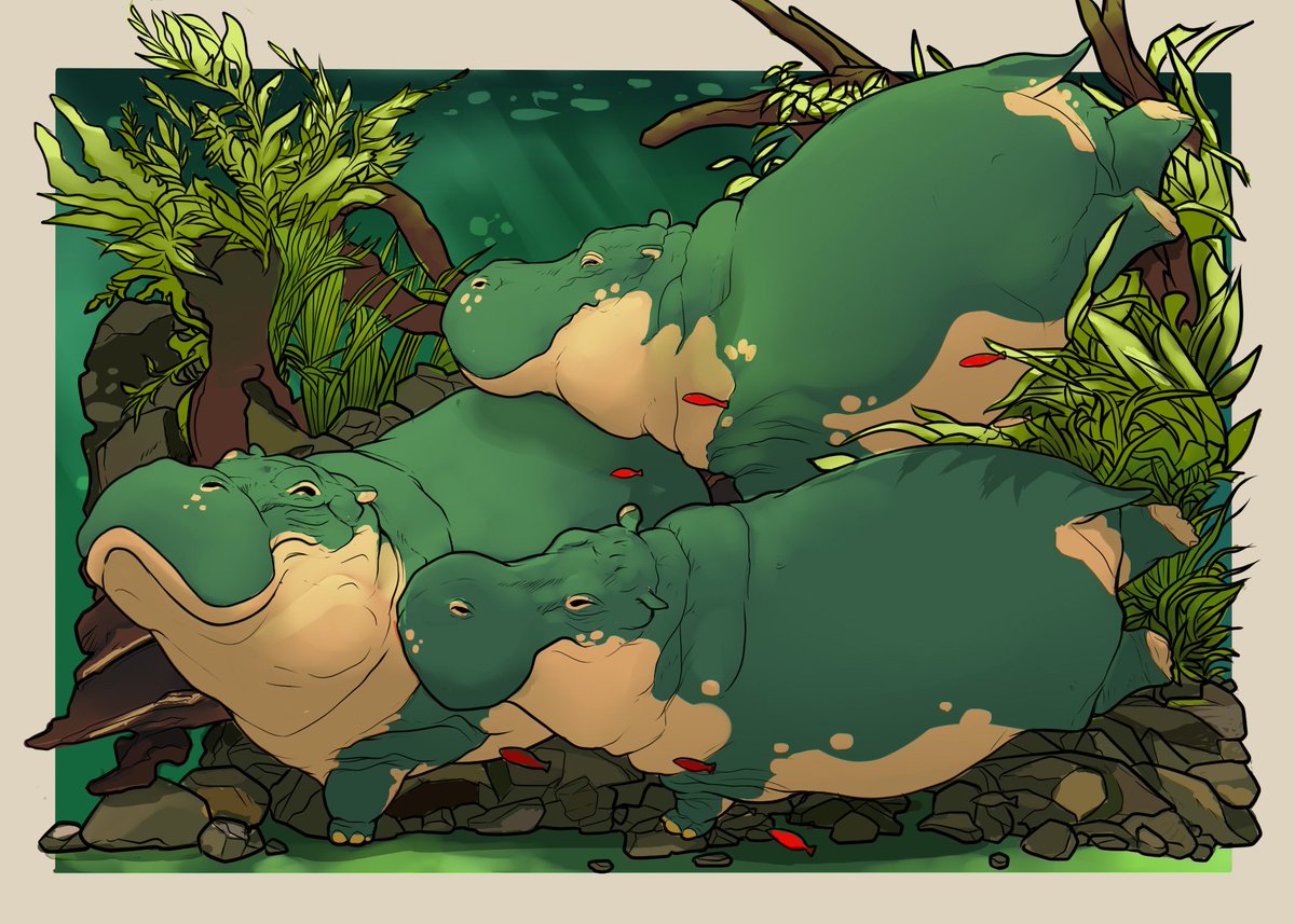 Swimming time

#animal #hippo #illustration #digitalpainting #digitalarts