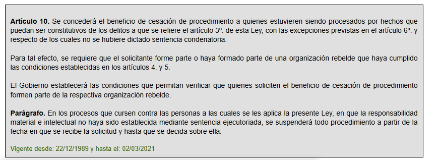 J Ernesto 🇵🇸 (@jeperezv) on Twitter photo <a href="/YesidLancheros/">Yesid Lancheros</a> <a href="/petrogustavo/">Gustavo Petro</a> Yesid, Rafael refiere claramente que fue el Tribunal Superior del Distrito Judicial de Bogotá, Sala Penal, en providencia de 9 de marzo de 1990 quien ordenó cesar el procedimiento, una figura del artículo 10 de la Ley 77. Por lo tanto no hay indulto.
Búscate un problema serio. <a href="/YesidLancheros/">Yesid Lancheros</a> <a href="/petrogustavo/">Gustavo Petro</a> Yesid, Rafael refiere claramente que fue el Tribunal Superior del Distrito Judicial de Bogotá, Sala Penal, en providencia de 9 de marzo de 1990 quien ordenó cesar el procedimiento, una figura del artículo 10 de la Ley 77. Por lo tanto no hay indulto.
Búscate un problema serio.