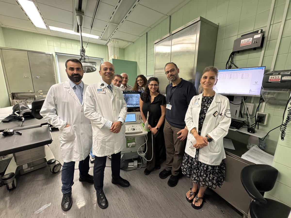 DrAlbert's tweet photo. For the first time in Lebanon, the @AUBMC_Official Urology Division performs MicroUltrasound guided transperineal prostate biopsies with @ExactImaging 
@AUB_Lebanon @AUB_FM https://t.co/lip1y1bvQP