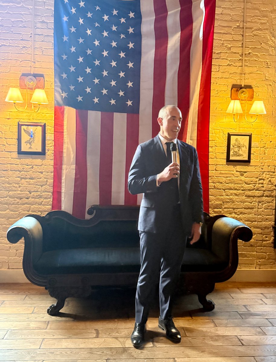 Mark Paoletta (@markpaoletta) on Twitter photo Congrats to Judge Emil Bove on being confirmed to the 3rd Circuit. Here he is giving remarks tonight at celebration at Butterworth’s, hosted by <a href="/mrddmia/">🇺🇸 Mike Davis 🇺🇸</a> and <a href="/Article3Project/">The Article III Project (A3P)</a>.
Emil showed true courage in standing strong against the vicious smears by Democrats. He will be a superb Congrats to Judge Emil Bove on being confirmed to the 3rd Circuit. Here he is giving remarks tonight at celebration at Butterworth’s, hosted by <a href="/mrddmia/">🇺🇸 Mike Davis 🇺🇸</a> and <a href="/Article3Project/">The Article III Project (A3P)</a>.
Emil showed true courage in standing strong against the vicious smears by Democrats. He will be a superb