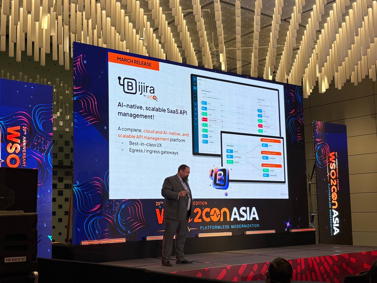 wso2apimanager's tweet image. 🎯What’s next for WSO2 API Manager?
@Work_ChrisDavey walks us through the roadmap and vision on Day 3 of the API Management track at #WSO2ConAsia2025.