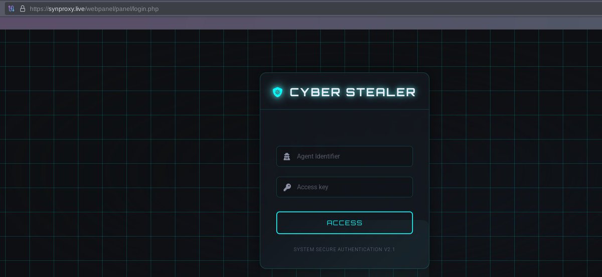 Cyber Stealer Panel - synproxy[.live

<a href="/500mk500/">Mikhail Kasimov</a>  <a href="/ViriBack/">Dee</a> 

#CTI #Panel #stealer