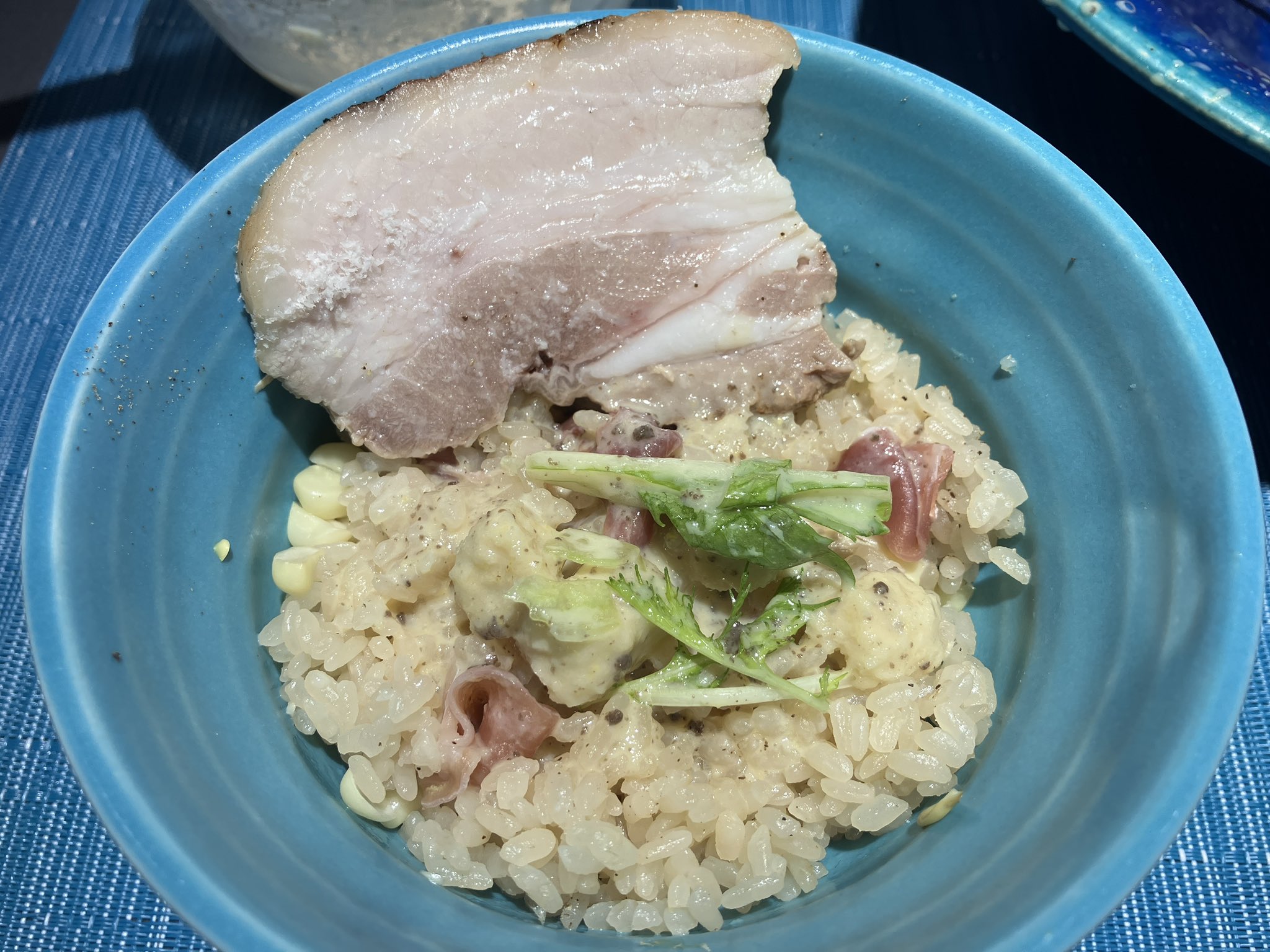 生ハムと焼うどん 炊き込み過ぎごはん 生ハムと焼うどん 炊き込み過ぎごはん