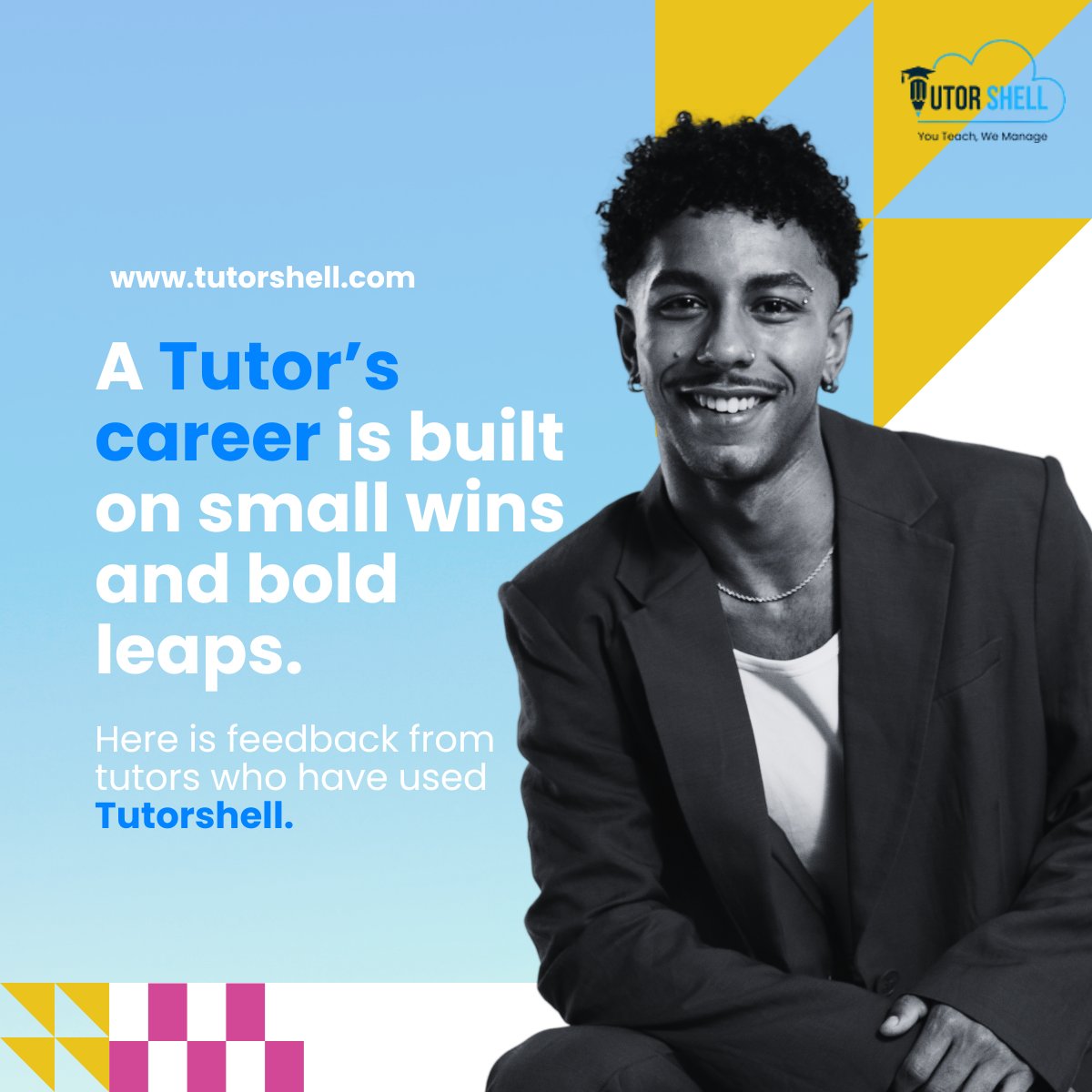 tutorshell's tweet image. 🌟 A Tutor’s Growth Begins with One Win at a Time!
At Tutorshell, we celebrate every milestone—big or small—on your tutoring journey. From building confidence to managing your schedule, we're here to support your success.

#Tutorshell #TutoringSuccess #OnlineTutors #TutorJourney