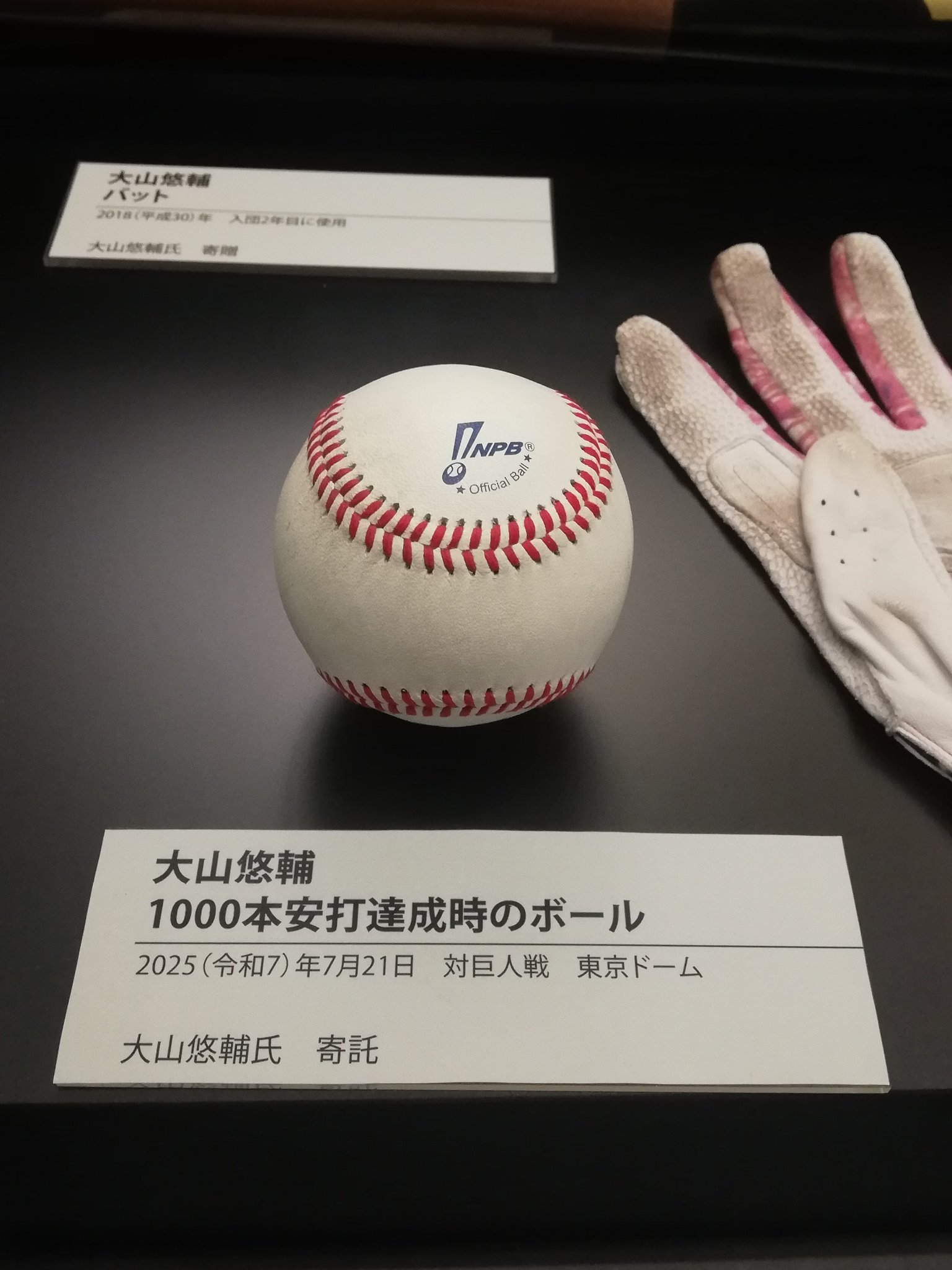 #3 大山悠輔 サイン入りボール 阪神甲子園球場 100周年記念 公式】甲子園歴史館 on X: 