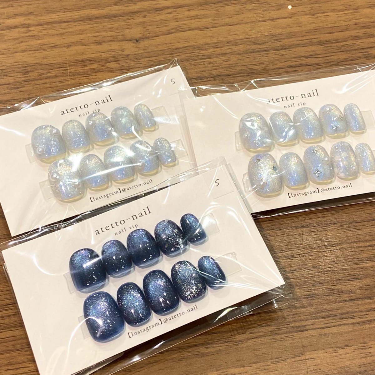 culier_sendai's tweet photo. 夏休みにたくさんつけてもらいたいatetto-nailさんのネイルチップ💅入荷しています✨サイズはSS〜Lまで❣️ネイルチップコーナーにサイズ見本があるのでぜひお試しください🙌🌟
#クーリエ新作入荷
@AtettoNail https://t.co/vQsSN4stzJ