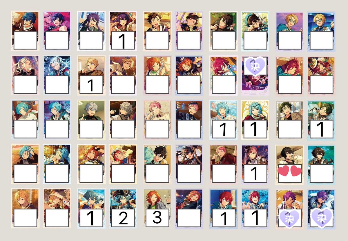 ✨️あんスタ 中国 招募ポラロイド 2弾 交換  譲渡✨️ ガチャ分

譲) 颯馬 嵐 創 敬人 宗 ニキ ゆうた 司

求)かかった金額+送料 &gt;&gt; 💕凛月1

郵送のみ。
星5は星4同数含むお取引

難しいとは思いますがお気軽にお声がけ下さい🙇‍♀️