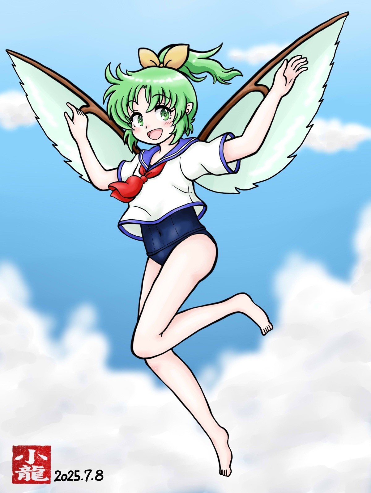 直筆色紙　東方　小悪魔　こぁ　一代大佐　世は並べて事も無し E5XaTdWVkAcaE8P.jpg:large