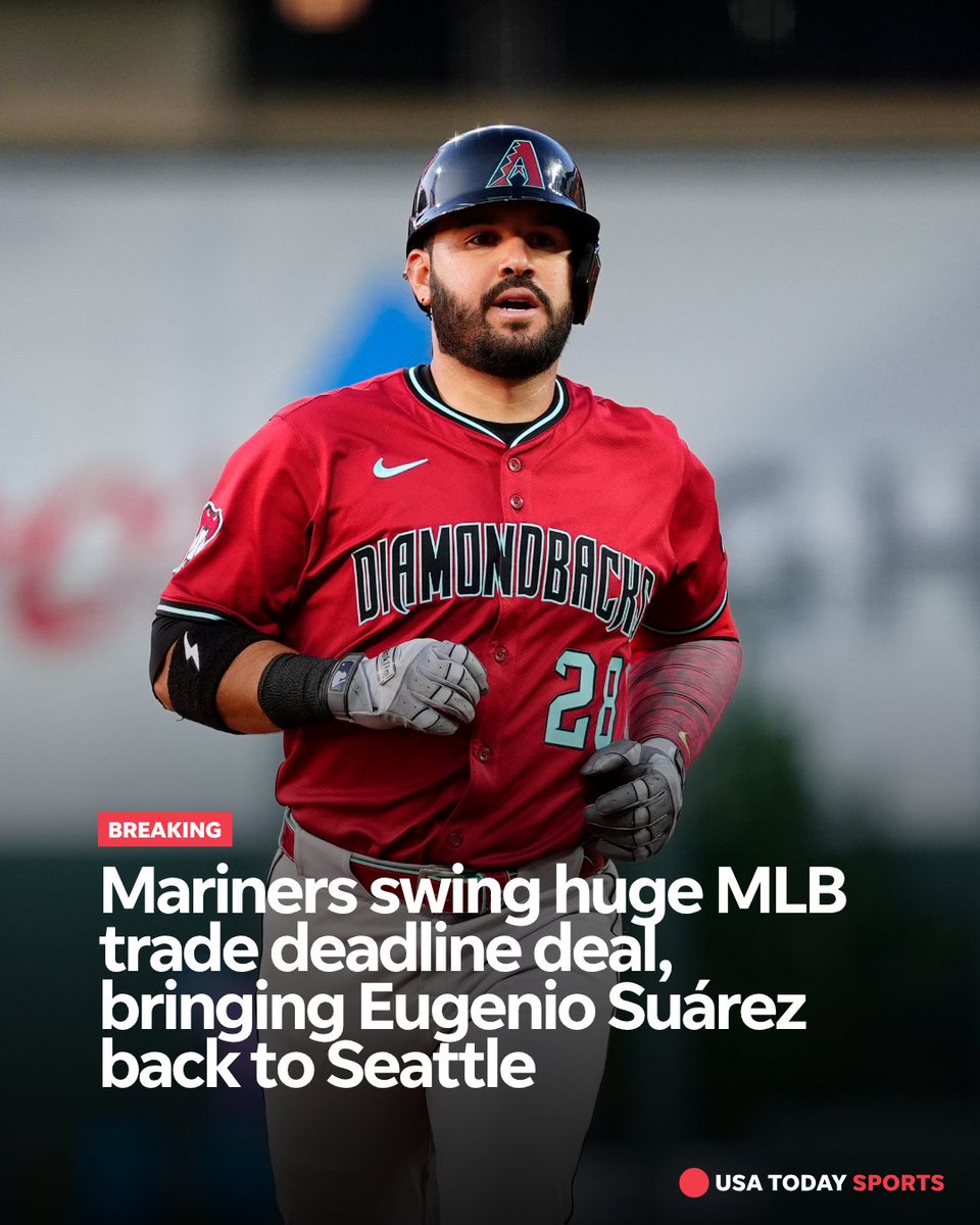 The Mariners made a huge splash on the eve of the MLB trade deadline, bringing slugger Eugenio Suárez back to Seattle from the Arizona Diamondbacks.⤵️

🔗: tinyurl.com/mrxpxmd3

#Dbacks #Diamondbacks #TridentsUp #Mariners #MLBTradeDeadline #MLB