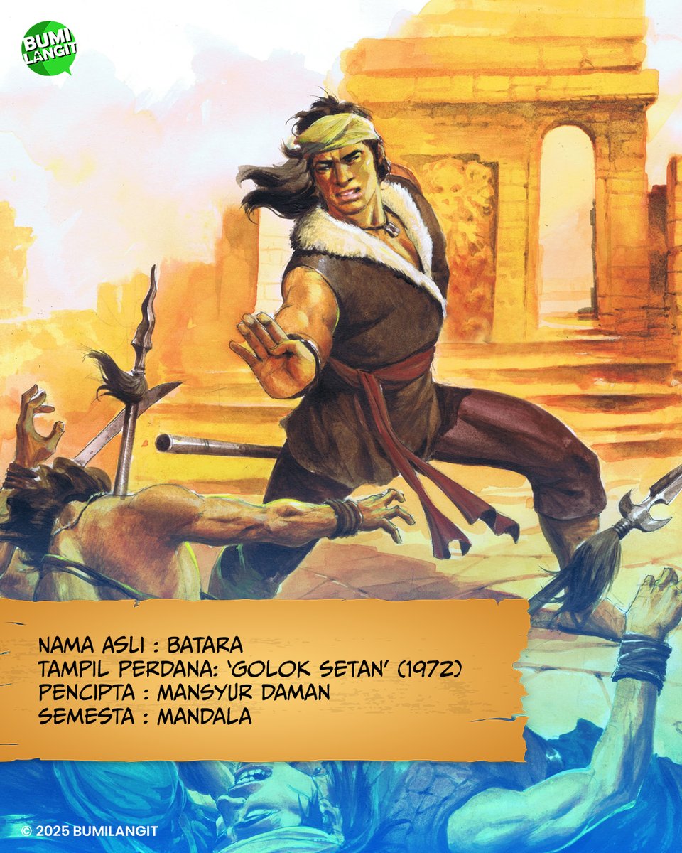 BumilangitID's tweet photo. Mengenal Batara, sang pendekar berlengan tunggal!
#Bumilangit #Jawara #Batara https://t.co/kGH1MjUFs0