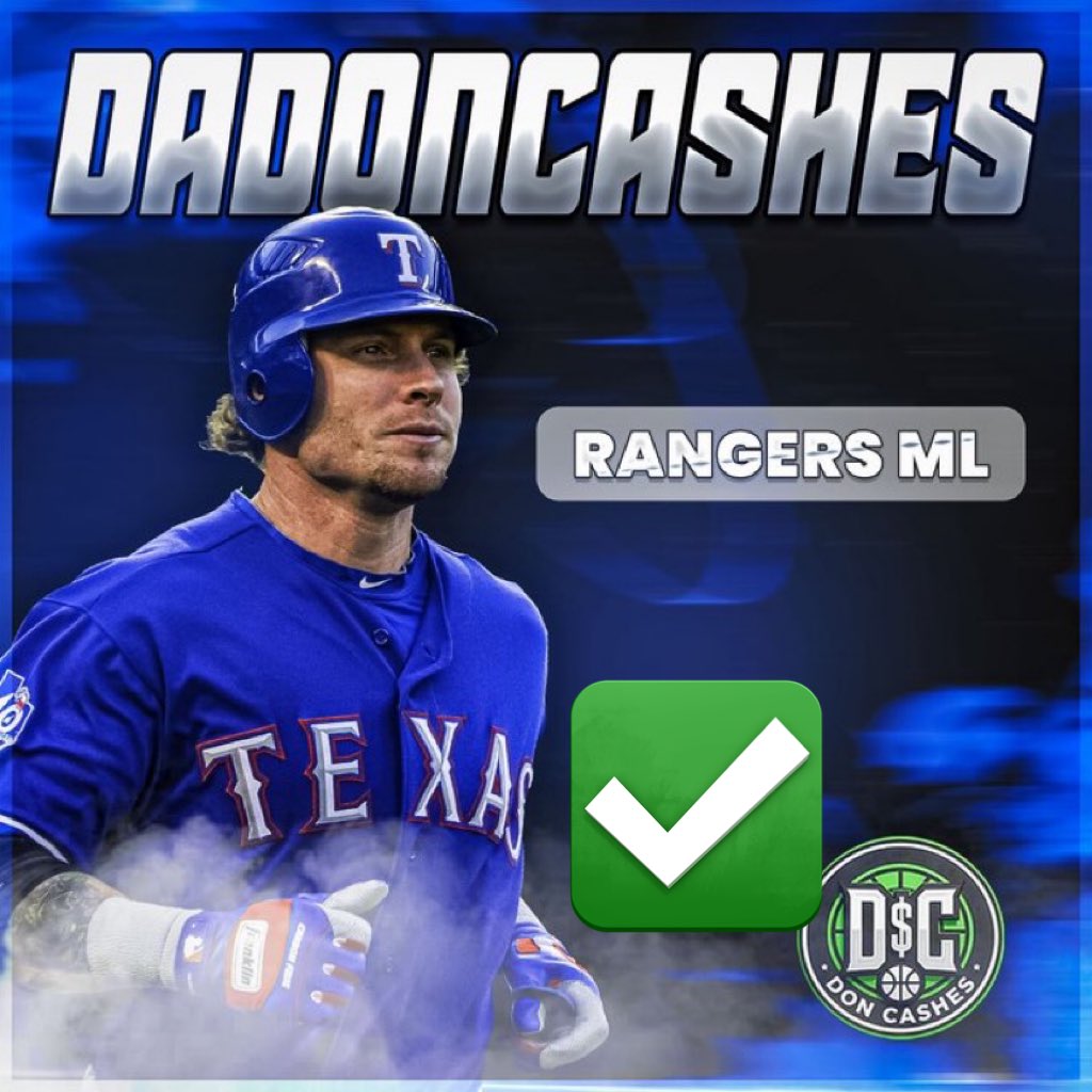 Da Don Cashes Straight Of The Day !
         (1U)

        🔹 Texas Rangers ML -120 ✅✅

Gave Early Bangers Hope U Cashed Both Straights Easy Money Who Tailed!