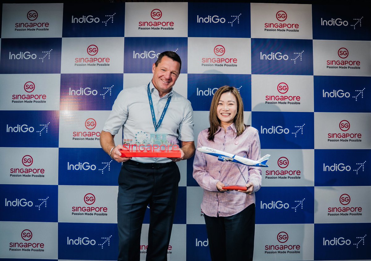 SGinIndia's tweet image. Great news! @IndiGo6E will offer IndiGoStretch on flights from Delhi and Mumbai to Singapore from 9 August 2025. Timely partnership between the Singapore Tourism Board and IndiGo as we celebrate the 60th anniversary of our bilateral relations 🇸🇬🇮🇳

#UntoldSingapore #GoIndiGo