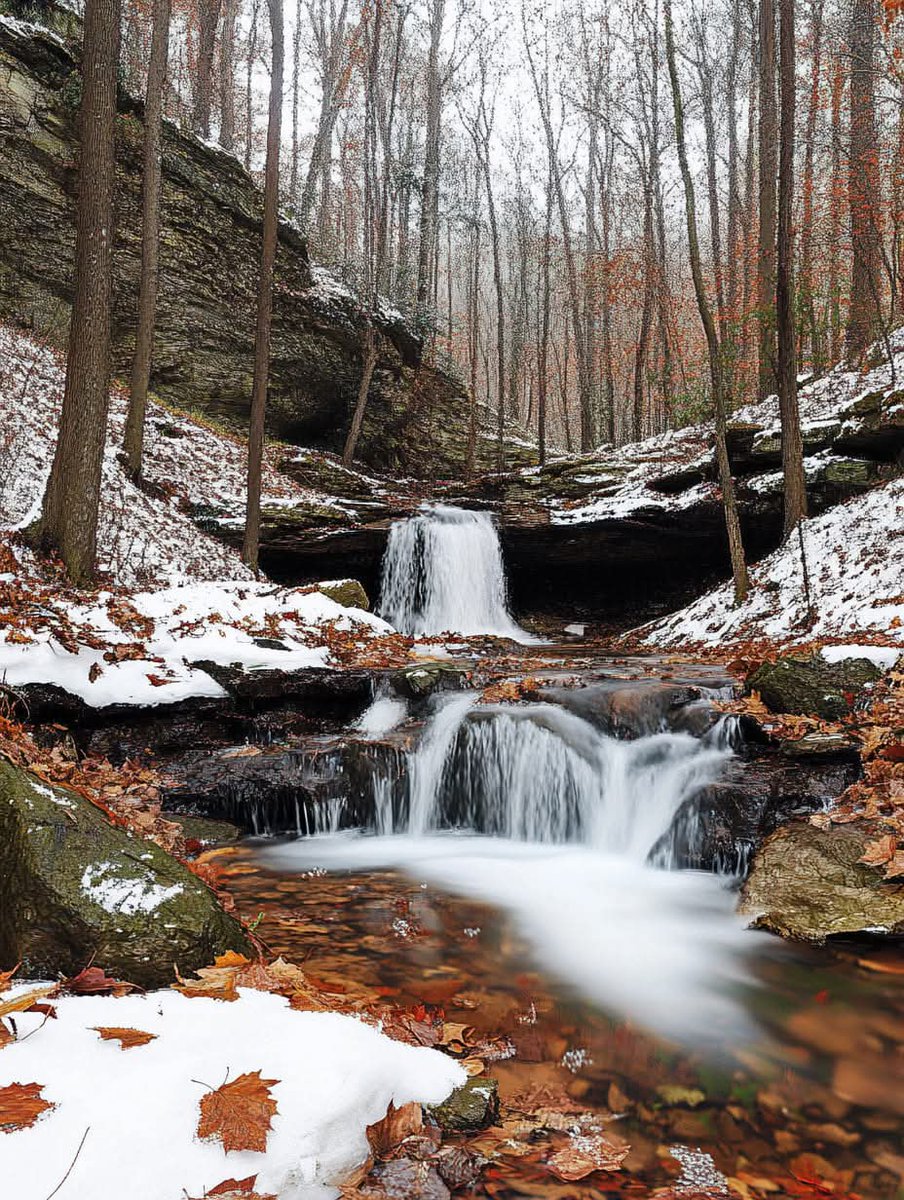 Collision of seasons, Pennsylvania, USA 🇺🇸