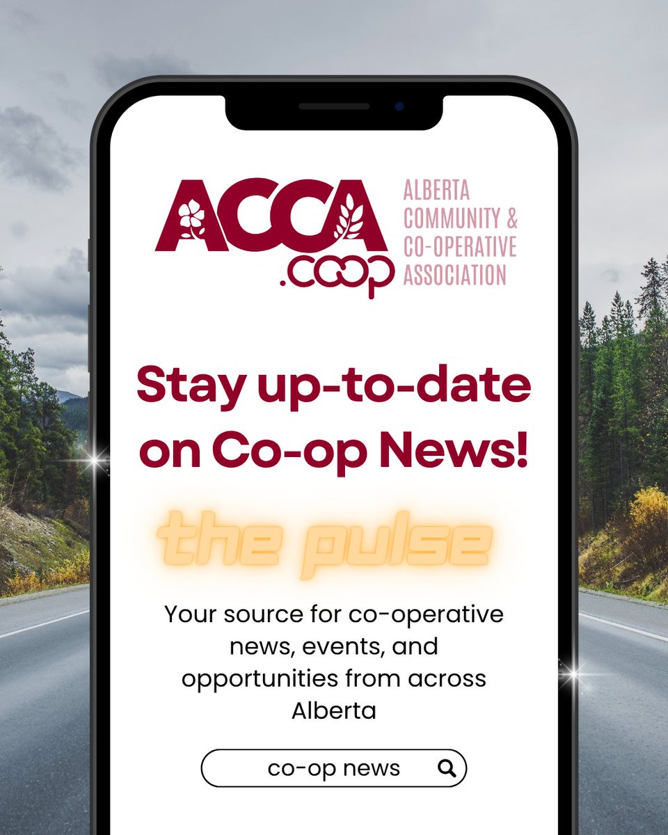 Stay connected to Alberta’s co-op sector with The Pulse, ACCA’s monthly newsletter.

✔️ News
✔️ Funding updates
✔️ Events
✔️ Member stories

Sign up now:
lp.constantcontactpages.com/sl/EnR8oL9/new…
