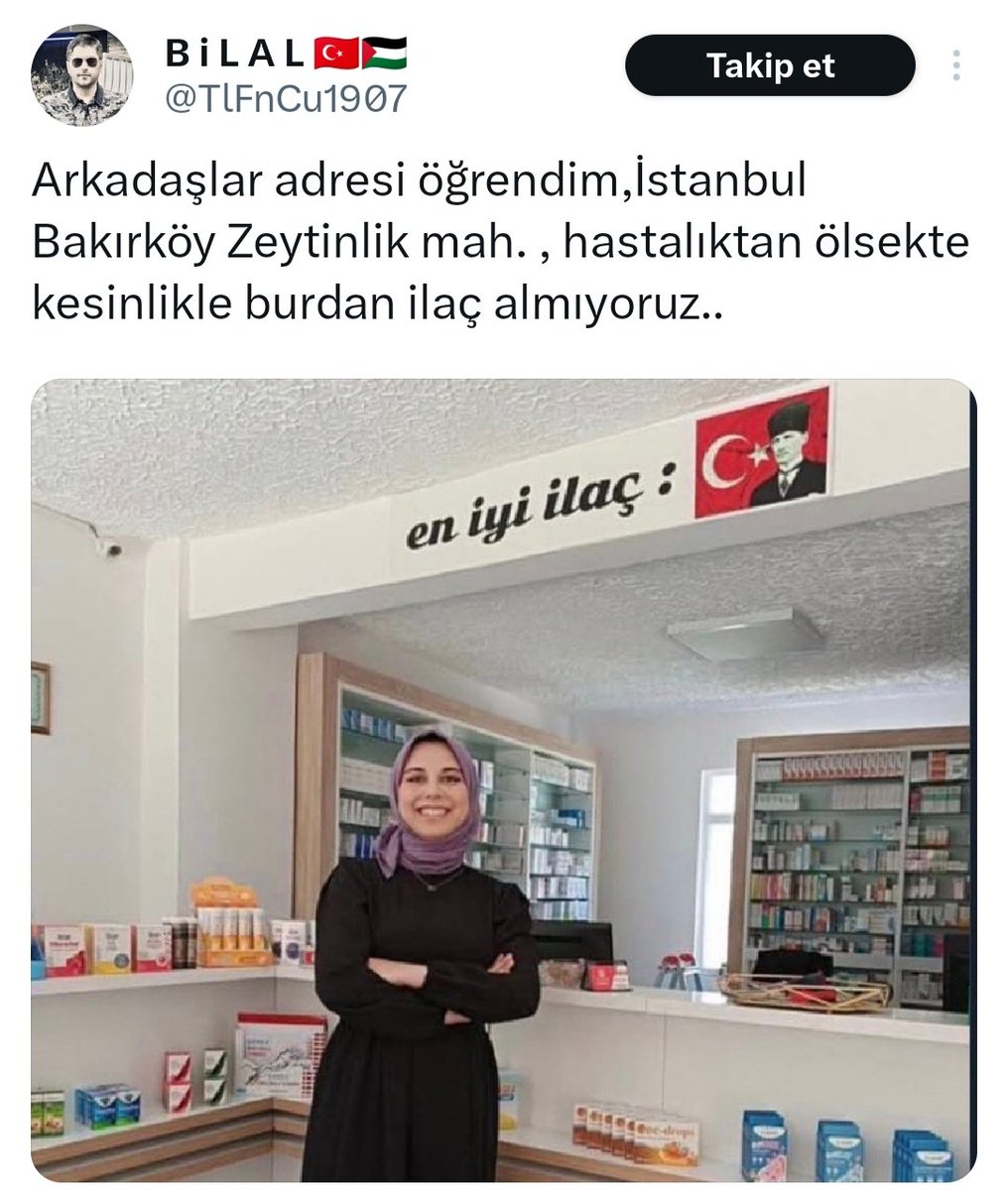 Arkadaşlar vatan millet düşmanı bir AKtrol adresi vermiş;

Buraya yakın olanlar başı ağrısa Aspirin'i bu kardeşimizden alır artık değil mi?