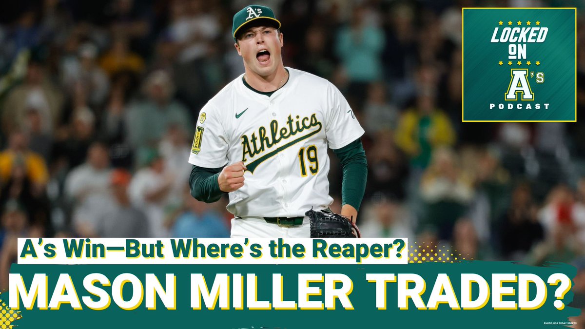 🚨 GOING LIVE IN FIVE! 🚨

The A’s beat the Mariners 5-4… but Mason Miller vanished. No warmup. No appearance. No explanation.

🎙️ We’re going LIVE to break down:
🔥 Miguel Andújar’s 2-homer night
🔥 Jeffrey Springs’ dominant start
🔥 Jack Perkins slamming the door
❗AND the