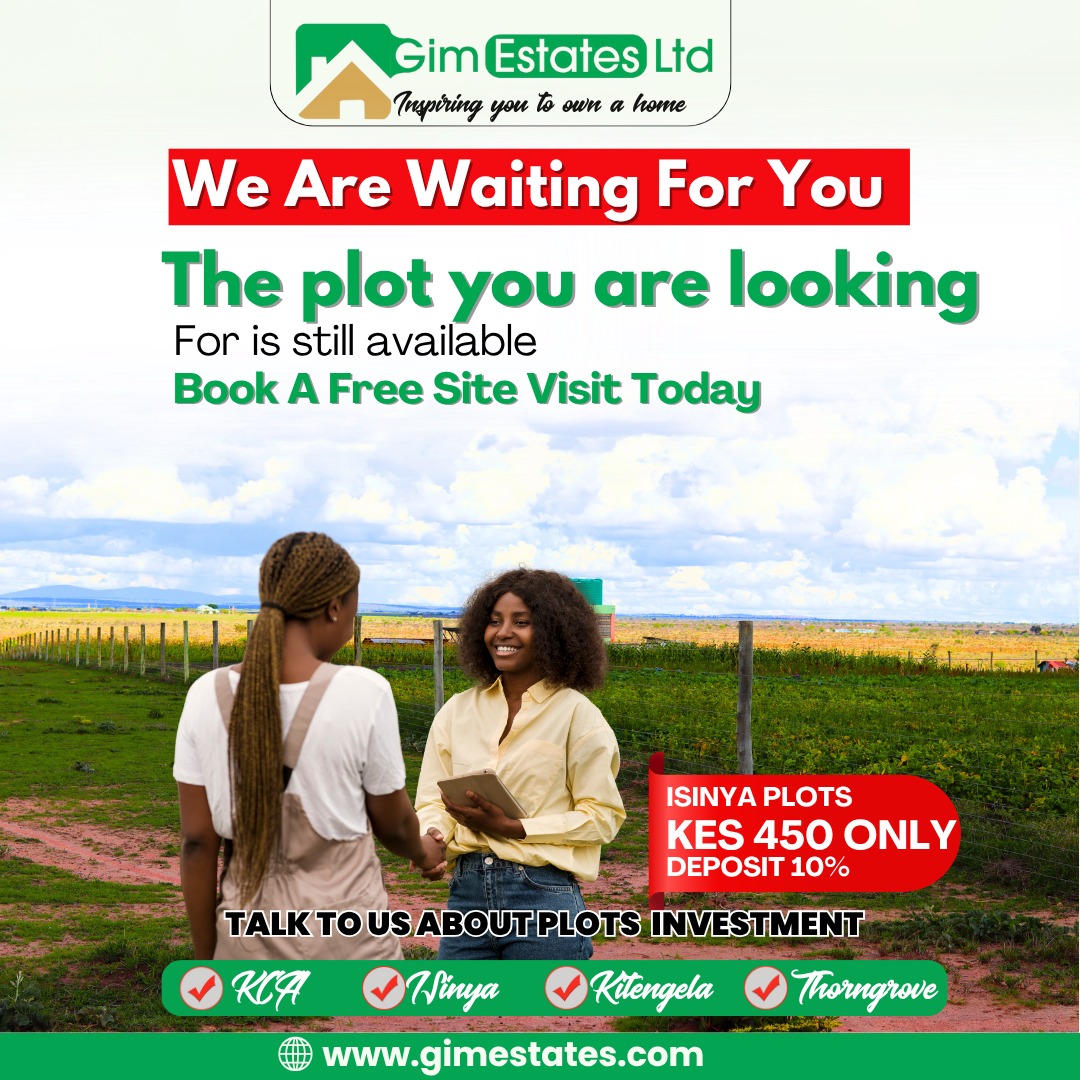 CLukeMuigaiW's tweet photo. Our hope gardens is now selling at just Ksh 450K only — with ready individual title deeds!

✅ Flexible monthly instalments available
✅ All amenities available 

📍 Umma university, Isinya 

https://t.co/vzfKEdOxwV

📞 0746960751 

 #August
 #otile https://t.co/ZiAwfHFREa