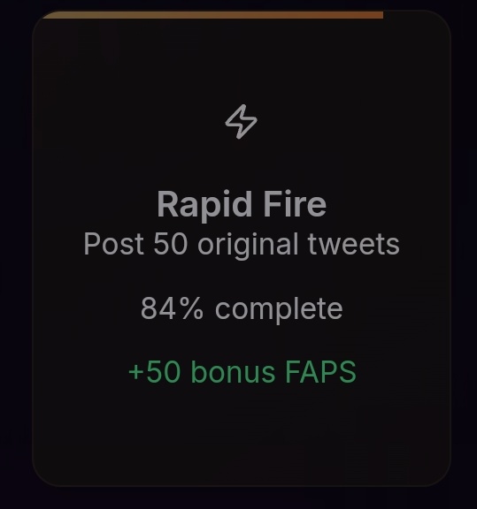 Web3 Gemz | 𝔽rAI (@abulmalforex) on Twitter photo gFAPS
The Rhythm Keeper badge is 84% complete on <a href="/FractionAI_xyz/">Fraction AI</a>
Hopefully, it’ll hit 100% and unlock either the next 1 or 2 days
Gmsor gFAPS
The Rhythm Keeper badge is 84% complete on <a href="/FractionAI_xyz/">Fraction AI</a>
Hopefully, it’ll hit 100% and unlock either the next 1 or 2 days
Gmsor