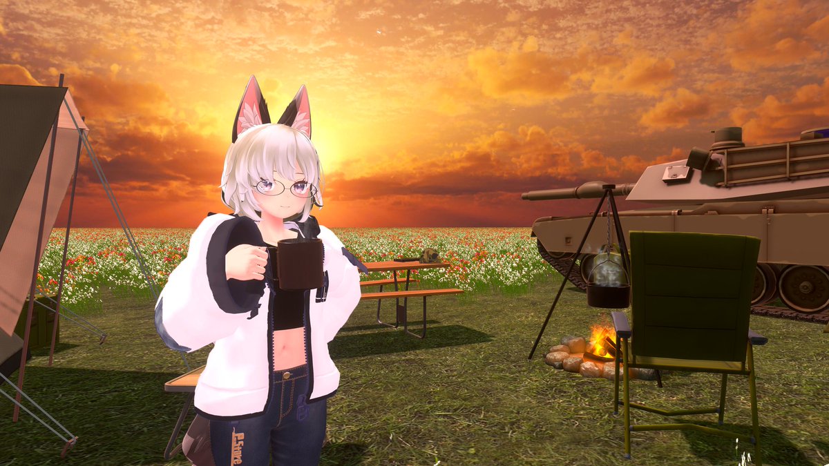 VRCワールド『落陽の帰り道 -The Road Home at Sunset-』を公開しました❗
vrchat.com/home/world/wrl…

夕陽にたたずむ戦車と花畑がテーマのワールドです。気が向いたらぜひお越しください🌄

#VRChat #VRChat_world
#VRChat_world紹介