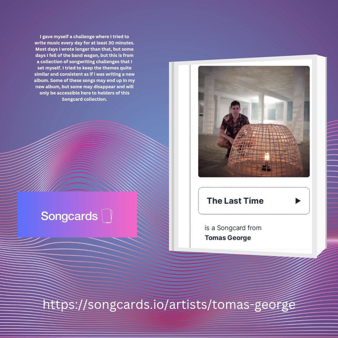 Indie Music Lift ( Music Promoter) (@neomusic7) on Twitter photo IndieMusicLift's Card of the Day pick The last time by Tomas George
Listen via link in the bio of <a href="/unlockyoursound/">Christopher Carvalho</a>
songcards.io/cards/62d0bfe6…
For Music distribution services visit StreamOnDistro <a href="/streamondistro/">Streamondistro (music distributor)</a>
#songcards #proofoffan #artistspotlight #fypmusic IndieMusicLift's Card of the Day pick The last time by Tomas George
Listen via link in the bio of <a href="/unlockyoursound/">Christopher Carvalho</a>
songcards.io/cards/62d0bfe6…
For Music distribution services visit StreamOnDistro <a href="/streamondistro/">Streamondistro (music distributor)</a>
#songcards #proofoffan #artistspotlight #fypmusic