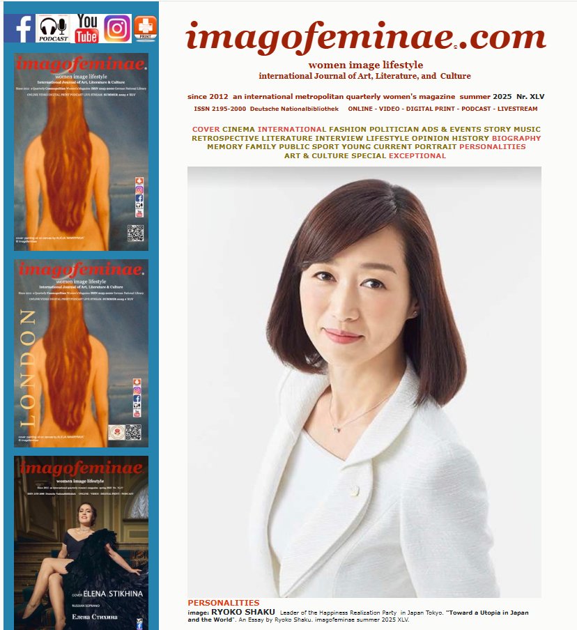 hr_party_TW's tweet photo. ドイツの雑誌『imagofeminae』で 
#幸福実現党 #釈量子 党首が取り上げられました！

記事はこちらからお読み頂けます✨
https://t.co/0ne4N7d0PF https://t.co/ReIz65Zcfz
