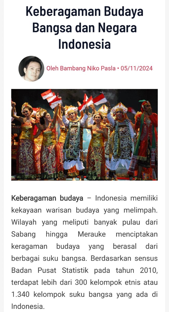 Bhineka Tunggal Ika. Bergam budaya, bahasa, suku dan agama itulah Indonesia. Harmoni Dalam Perbedaan untuk #BersatuIndonesiaMaju