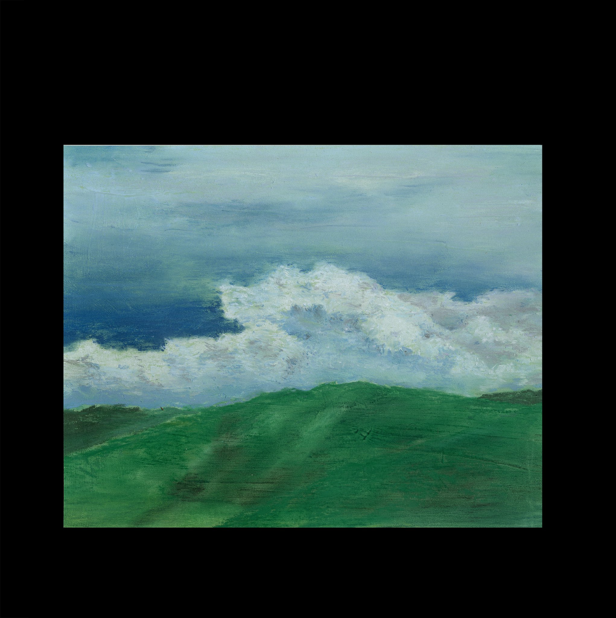 風景のパステル画 石のオブジェクト デンマーク 絵画 風景画 北欧 絵 インテリア プレゼント