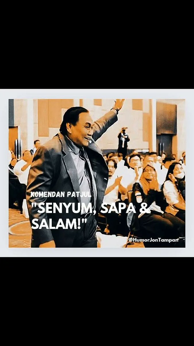 "Dimana pun Komendan Korea berada, beginilah Komendan Patjul disambut gembira!"

#Ngik