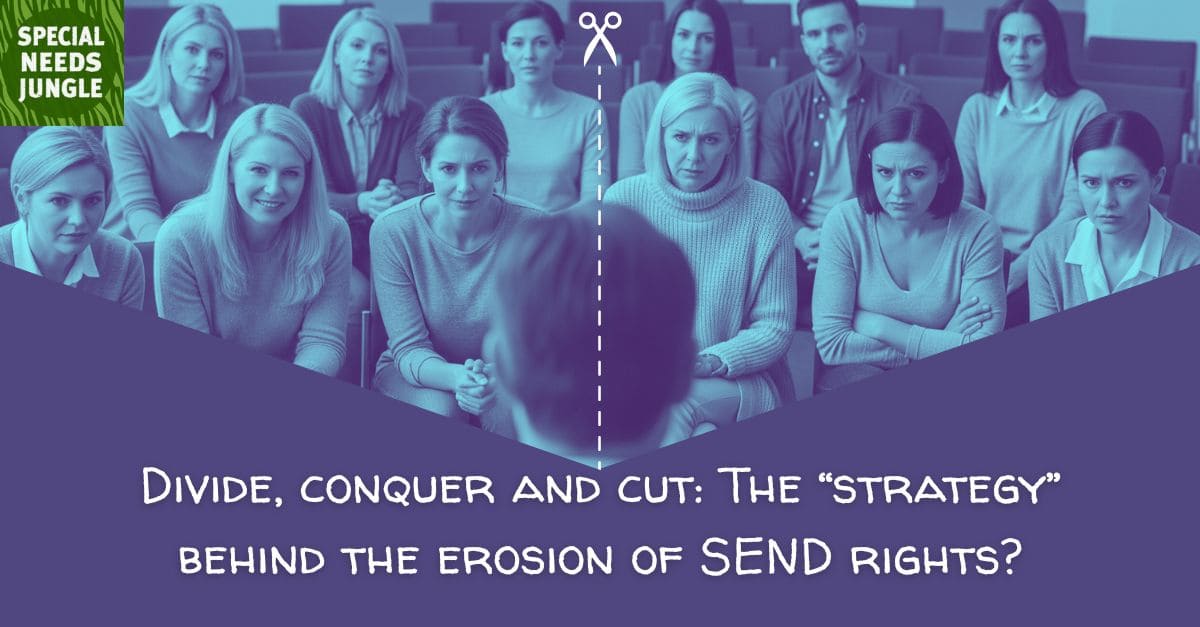 Special Needs Jungle (@spcialndsjungle) on Twitter photo NEW POST: Stop blaming EHCPs! Are councils weaponising SEND failures to convince the Government to cut their legal duties—and hoodwink families into thinking fewer rights are better? SNJ’s <a href="/CutScenesUK/">Cut Scenes</a> isn't convinced by the whining... specialneedsjungle.com/divide-conquer… NEW POST: Stop blaming EHCPs! Are councils weaponising SEND failures to convince the Government to cut their legal duties—and hoodwink families into thinking fewer rights are better? SNJ’s <a href="/CutScenesUK/">Cut Scenes</a> isn't convinced by the whining... specialneedsjungle.com/divide-conquer…