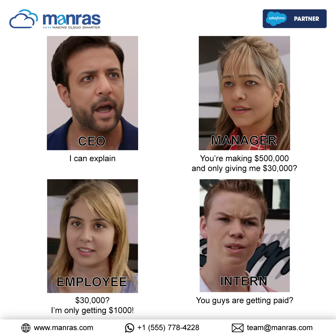 TeamManras's tweet photo. Meanwhile, the rest of us are just trying to figure out where the money actually goes...
No matter the paycheck, you're 100% part of the chaos.
#NationalInternDay #InternChronicles #CorporateComedy #WorkplaceHumor #Salesforce #SalesforceExperts #ManrasTechnologies https://t.co/YpatO5ARql