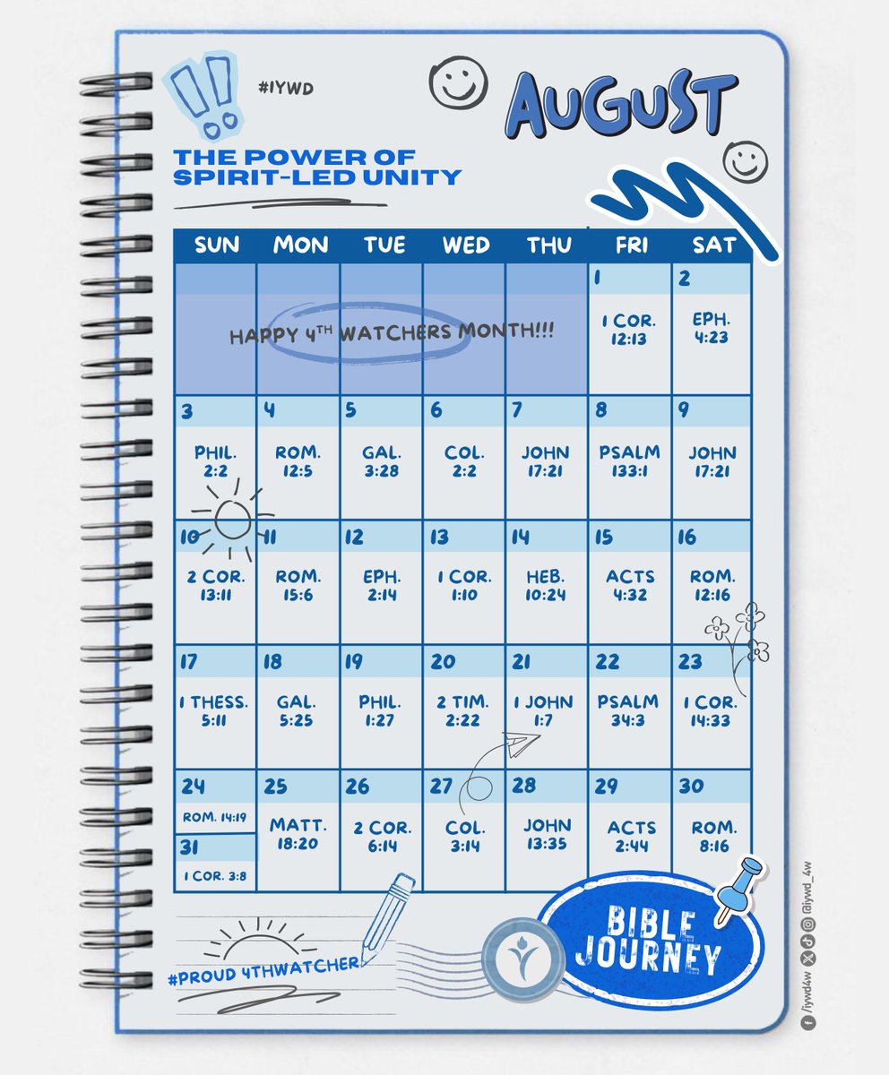 When the people of God unite, great things are bound to happen! Like it did on the day of Pentecost, may the Holy Spirit fill every believer in the coming month ahead! Let us celebrate 4th Watchers Month with these #BibleJourney2 verses. 🧡

#DailyLifeVerse #IYWD #PMCC4thWatch