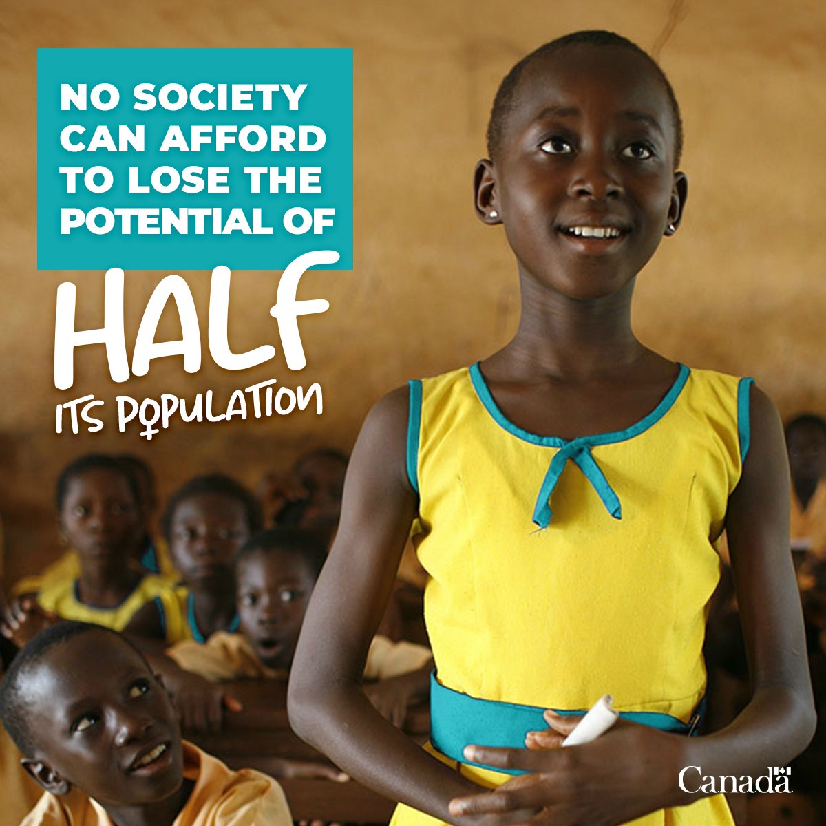 Women and girls = half the world's population.
Women and girls = half the world's potential.
That's why #SDG5 is Gender Equality.
Let's all work together to advance gender equality in all aspects of society.
#EqualityMatters