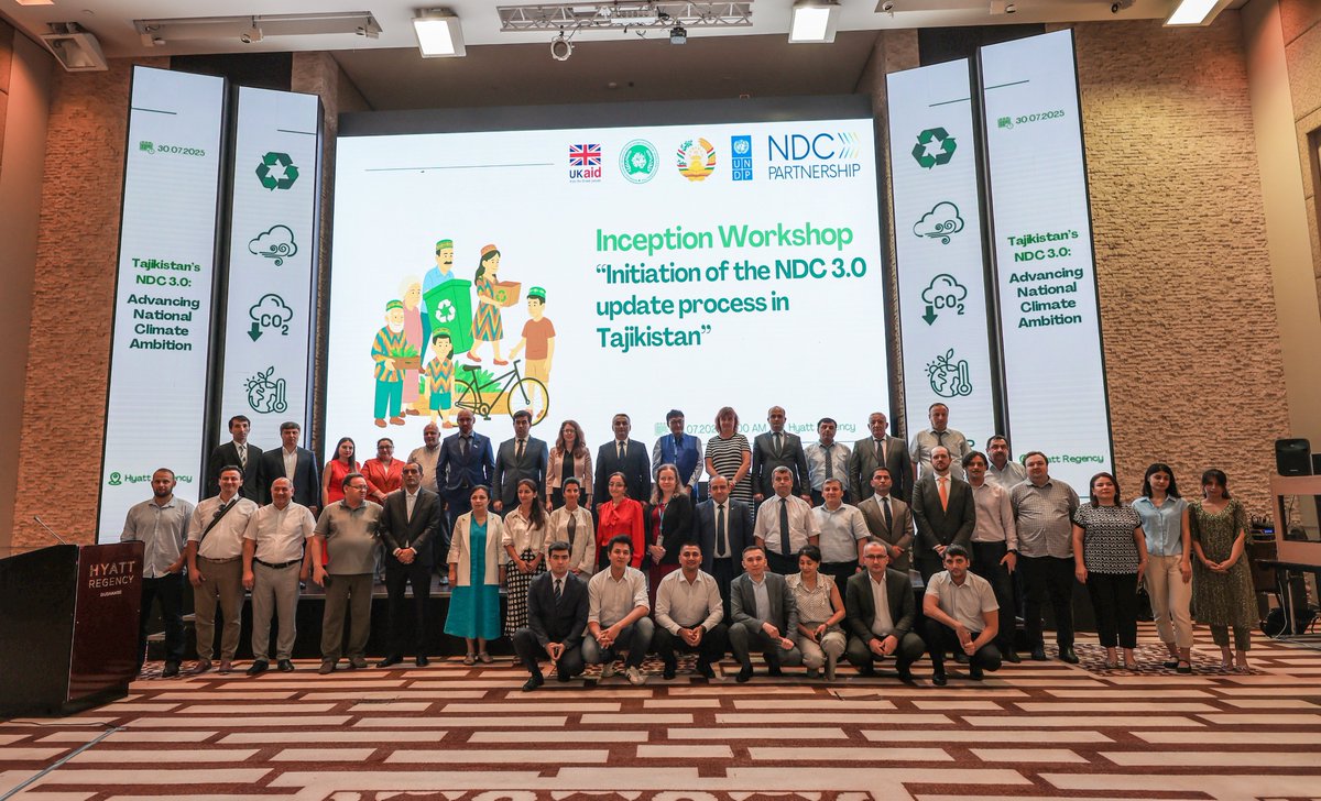 ENVIRONMENT TAJIKISTAN 🇹🇯 (@tajnature) on Twitter photo 🇹🇯 Tajikistan launches its #NDC 3.0 Update process!
At a workshop in Dushanbe, partners including <a href="/UNDPTJK/">UNDP Tajikistan</a>, <a href="/ndcpartnership/">NDC Partnership</a> & UK Embassy reaffirmed support for a more ambitious, inclusive & data-driven climate agenda.
#ClimateAction #ParisAgreement #Tajikistan 🇹🇯 Tajikistan launches its #NDC 3.0 Update process!
At a workshop in Dushanbe, partners including <a href="/UNDPTJK/">UNDP Tajikistan</a>, <a href="/ndcpartnership/">NDC Partnership</a> & UK Embassy reaffirmed support for a more ambitious, inclusive & data-driven climate agenda.
#ClimateAction #ParisAgreement #Tajikistan