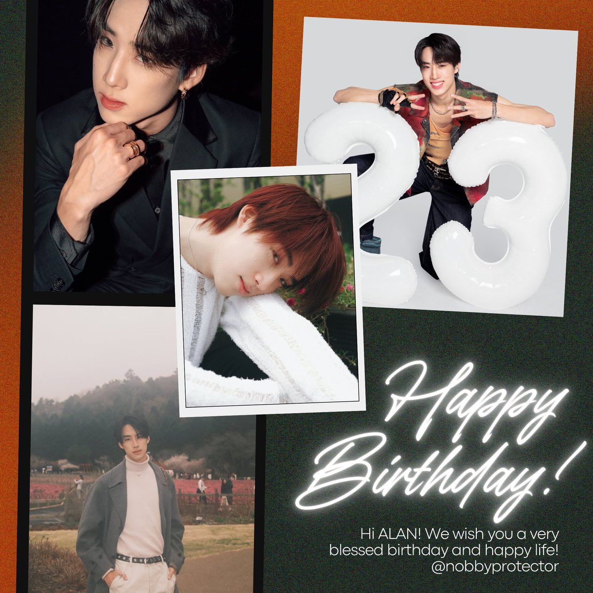 HAPPY BIRTHDAY MY NOBBY 💪🏻♥️

#HAPPY23RDALANDAY
#ALANpasawee