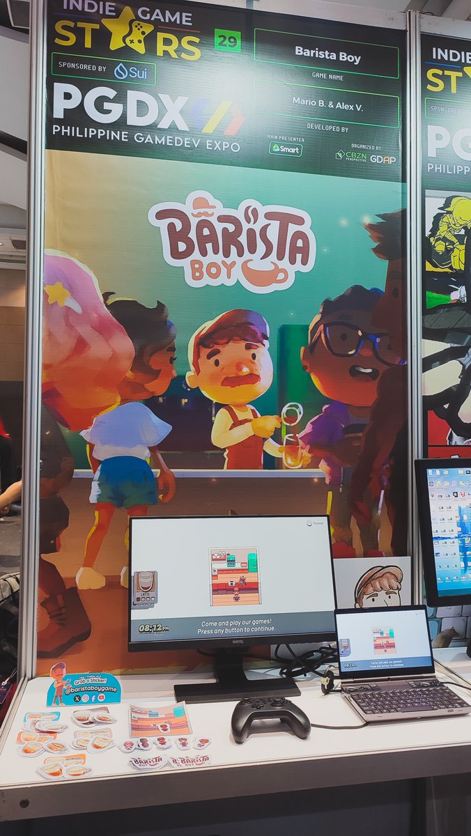 mjanmarino's tweet photo. I debuted my first indie game @baristaboygame at @phgamedevexpo last weekend!

Thank you to everyone who dropped by! ☕ Follow the Barista Boy page for updates on the game!

#gamedev #coffee #pixelgame #baristaboygame https://t.co/AvjW89GhKx