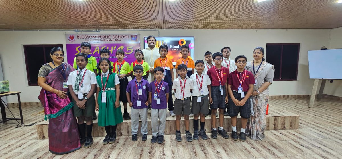 Over 100 school teams. 3 quizzes. 1 buzzing day in Thanjavur.

Splash 2025 at Blossom Public School brought the heat — and the answers.

We're proud to power this fest year after year.

#NexusConsulting #Thanjavur #SchoolQuizzing #StudentEngagement