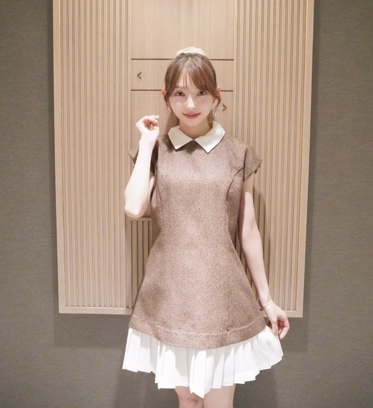 THE TOE Leopold Tweed Dress THE TOE Leopold Tweed Dress brown S